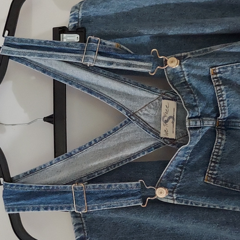We The Free Denim Distressed Overall